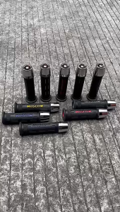 Paket Handgrip Handfat Handle Grip HG77 Rubber RCB HANDFAT HG 77 SBJ233 HANFAT MOSCOW HG55 HG66 BULU SARUNG GAS SEPASANG KIRI KANAN HANDEL TANGAN LEMBUT TEBAL + JALU BANDUL STANG PCX CHROME original  PCX STAINLESS IMPORT CROM UNIVERSAL SEMUA MOTOR VARIASI