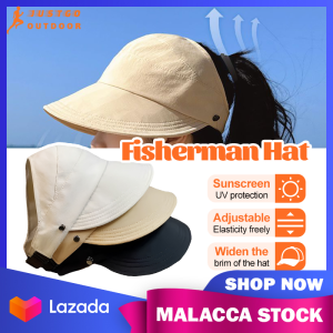 Empty Top Sun Hat UV Protection Hat Hang Mask Summer Visor Cap Women Quick Dry Bucket Hat Breathable Hat 防晒帽