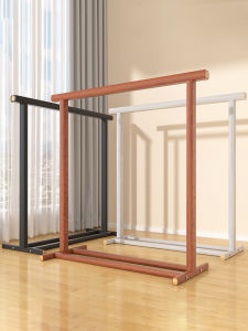 Modern Minimalist Home Bedroom Wooden Single Rod Floor Standing Coat Rack Clothes Storage Hanger for Balcony And Room