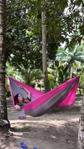 Camping Hiking Hammock Duyan Double Outdoor Foldable Hammock Travel Hammock Portable Hammock