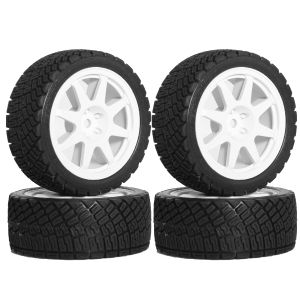 Bộ Mâm Và Lốp Cao Su 12mm Hình Lục Giác Dành Cho Xe Đua Đường Trường Traxxas Tamiya HPI HSP Redcat RC 1/10 Chất Liệu Composite