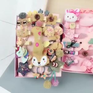 18 in 1 Ikat Karet Rambut Kuncir Chibi Scrunchie Jepang China Korea Warna Warni Pelangi Elastis Size Kecil Mini Kunciran Anak Remaja Dewasa Murah