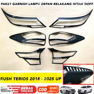 Paket Garnish Depan Belakang Rush Terios GR SPORT 2018 2023 2024 2025 Hitam Doff