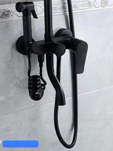 3 In 1 Shower Tiang Set / Shower Tiang Stainles Set / Tiang Shower 3 In 1 Stainles Shower / Tiang Kran Bathub Panas Dingin Set Shower Tiang/Shower Silver /Shower Tiang Black