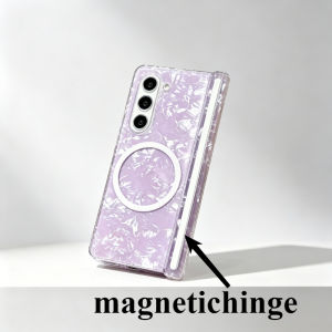 Fashion Color Hinge Protective Magnetic Phone Case for Samsung Galaxy Z Fold 8 Ultra 7 6 5 for Wireless Charging Anti-drop Case