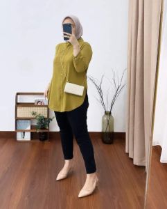 KEMEJA OVERSIZE DEWASA VIRAL 2022 CRINGKLE AIRFLOW// KEMEJA OVERSIZE CRINGKEL AIRFLOW//ATASAN FUL KANCING BISA UNTUK BUSUI//ATASAN TERBARU