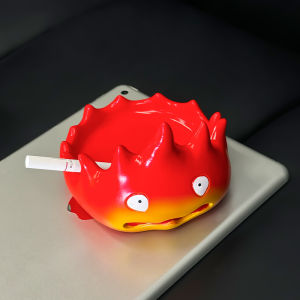 Cartoon Cute Little Flame Casifa Ashtray Home Desktop Ornament Ornament Creative Anti Fly Ash Ashtray Decoration