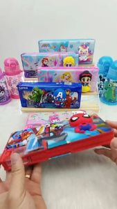 Cartoon Pencil Case Kids Magnet Pencil Case Students Pencil Box School Stationery (BGJAYA)