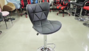 Comfortflex Adjustable Bar Stool with 360° Rotation and Free Lift Breathable Synthetic Leather for Home and Beauty Shops