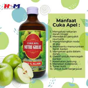 Cuka Apel original apel hijau with The M