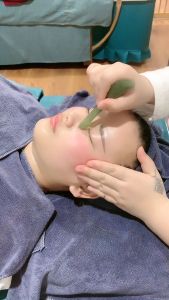 Chinese Gua Sha 100% Tanduk Kerbau Urut Guasha Ox Horn Comb Face & Body Scraping & Bojin Tool Universal 加厚天然牛角面部刮痧板眼部拨筋棒