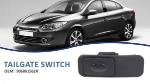 Nút Bấm Mở Cốp Xe CNSPEED Bằng Nhựa ABS Dành Cho Renault Fluence 2013 Megane II MK2 - Phụ Kiện Nút Bấm