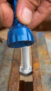 Bộ 3 Đầu Kẹp Bulong Ốc Vít Thép Cacbon Vonfram Cao Cấp Chất Lượng Cao Chống Gỉ Dùng Cho Máy Khoan - TEKTO