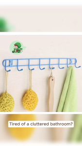 2PCS Stainless Steel Bathroom Kitchen Organizer Hanger hook TTOOLS