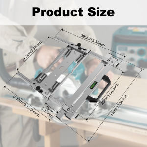 Electricity Woodworking Cutting Machine Edge Guide Adjustable Board Circular Saw Holder Cutting Rail Milling Quick Positioning
