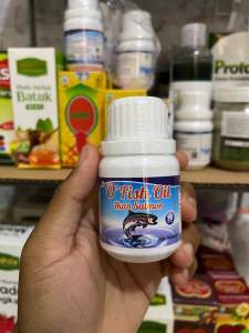 Ofish oil ikan salmon Stimulus kecerdasan anak Penambah nafsu makan menjaga kesehatan mata