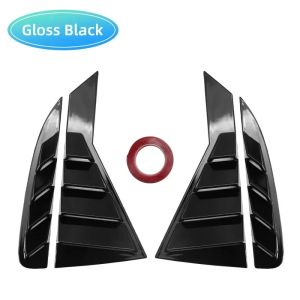 Fit For KIA RIO K2 2011 2012 2013 2014 2015Sedan Russia Version Car Rear Window Side Vent Shutter Louver Cover Trim Carbon Fiber