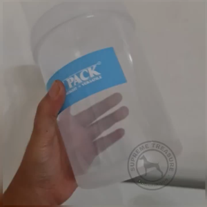 THICK REUSABLE CYLINDRICAL VIRGIN MATERIAL UPWH PLASTIC FOOD LIQUID DRY CANISTER JAR CONTAINER