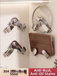 LANGBA | Drill-free 304 Stainless Steel Kitchen Rack