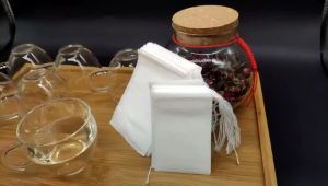 SET 100 Túi lọc trà thảo dược có dây nhúng bằng vải không dệt an toàn thực phẩm 100 túi/set - MLAM-TEA