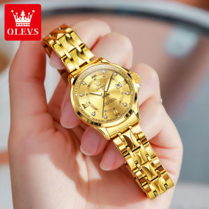 OLEVS Watch For Women Waterproof Original Branded Necklace 2025 Fashion New Style Luxury Diamond Stereo Dial Elegant Women Casual Watches With Box