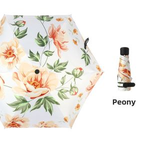 Ultra Lightweight Five Fold Capsule Sun Rain Umbrella