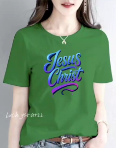 COD KAOS ATASAN WANITA JESUS CHRIST COMBED PREMIUM