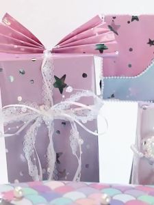 【SG STOCK】🎁3 Sets Roll 43*300cm Birthday Party Gift Wrapping Paper Valentines Day Gift  Glossy Aluminum Foil Paper