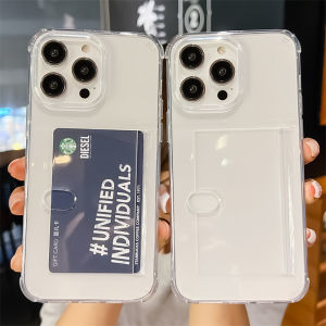 เคสโทรศัพท์แบบใสป้องกันการตกหล่นพร้อมกระเป๋าใส่บัตรสำหรับ Apple 14promax iPhone 13 ที่สามารถใส่บัตรได้ 15 ใบ ใส่เอกสาร 12 ใบ แบบหนังสือพิมพ์แบบหนึ่งชิ้นสำหรับผู้ชายและผู้หญิง