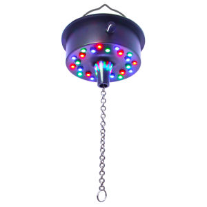 5 RPM--9 RPM Adjustable Mirror Ball Rotating Motor with 24 RGB Led Light for 4 6 8 12" Disco Balls (Not Include)