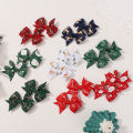 10/20Pcs Christmas Snowman Santa Claus Bows Hair Clips Baby Girls Ribbon Bowknot Hairpin Kids Headwear Supplies Hair Accessories. 
