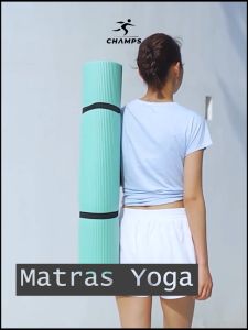 CHAMPS Matras Olahraga 10mm Matras Yoga FREE TAS Alat Olahraga Untuk di Rumah