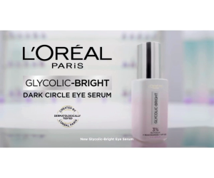 L’Oréal Paris Glycolic Bright 3% [Glycolic Acid + Vitamin CG + Niacinamide] Reduce Dark Circle Eye Serum 20ml