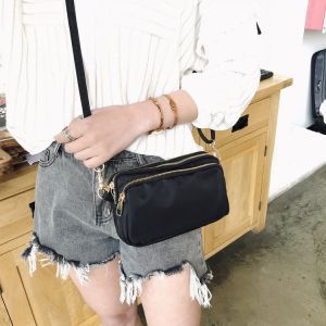 SOYT Nylon Crossbody Bag: Waterproof Shoulder Bag for Women with Telescopic Handle Zipper Closure Casual Style