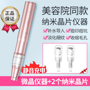 Nano Electric Microneedle Instrument Hair Growth Delivery Mesotherapy Beauty Salon Fly Shuttle MTS Chip Home Use Micro Crystal Pen