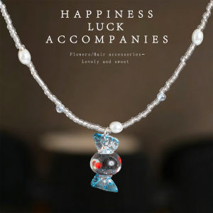 DUBAO | Dopamine Colorful Ins-style Seashell Goldfish Beads Childrens Necklace