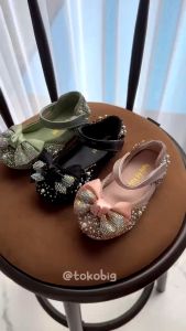 [Tokobig] Import Shoes Gisele Sepatu Pesta Anak Perempuan Model Pita Mote Size 26-36 Usia 3-8 Thn TOP PRODUK