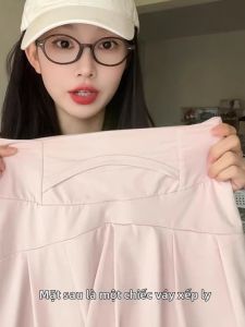 Pink A-line High Waisted Sporty Skirt Summer New