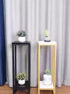 API ชั้นวาง ชั้นวางดอก ไม้ ชั้นวางต้นไม้ ชั้นวางกระถางต้นไม้ 2 ชั้นสูง ขาตั้งกระถาง เหล็กดัดจัดดอกไม้ รับน้ำหนักได้มาก โครงสร้างแข็งแรง