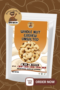 SuperNuts PH Premium Cashew WHOLE | Raw Unsalted Cashew Nuts | Healthy High Protein Snack | 100g 250g 500g 1kg
