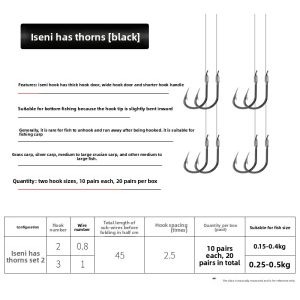 DIAOHAINI | Pre-Tied Carp Fishing Hooks Set