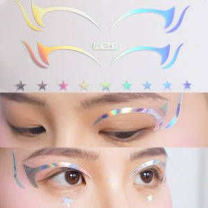 Laser Facial Eyeliner Stickers Cut Out Butterfly Creative Makeup Ornament Eye Corner Decoration Music Festival Makeup Stickers Stage Performance
