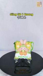 Sling 3D Paskah 1 Ruang Tas Selempang Suvenir Paskah Easter Wallet Aneka Motif Dompet Souvenir Passover Day Persekutuan Gereja