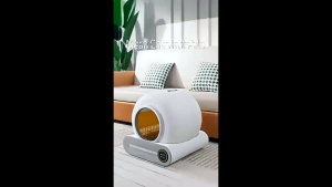 【การจัดส่งท้องถิ่น】กล่องทิ้งขยะไฟฟ้าอัจฉริยะ-65L พื้นที่ขนาดใหญ่ห้องน้ำแมวอัตโนมัติกึ่งปิด