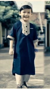 Baju koko anak fahri untuk anak laki laki usia 1-10 tahun setelan pakaian muslim plus peci