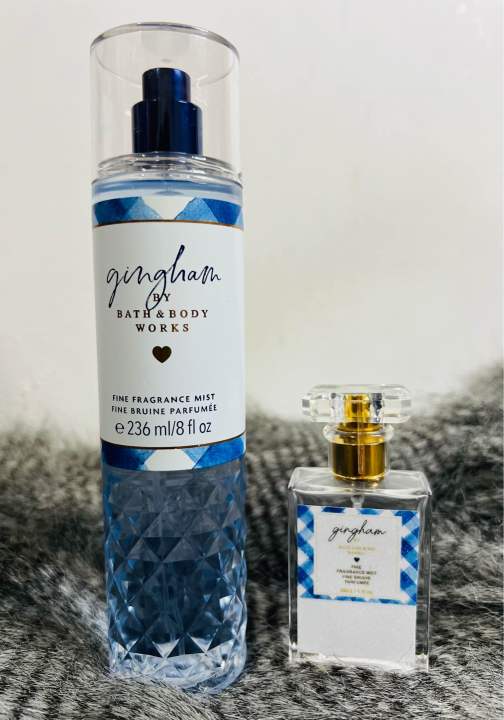 ORIGINAL Bath Body Works Fragrance Mist Gingham BLUE Lazada