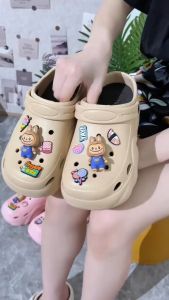 BL-9188-7 Sandal Baim EVA Rubber Sandal Wedges Fuji Tinggi 8CM Labubu YAY Import Fashion Terbaru