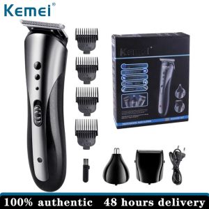 Kemei Mens rechargeable electric hair clipper multifunctional nose beard professional hair clipper KM-1407
