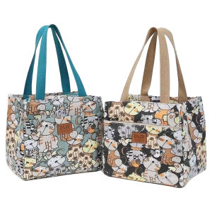 Túi Xách Vải Canvas Thời Trang 2024 Túi Đựng Cơm Trưa Di Động Cách Nhiệt Chống Thấm Nước Túi Đựng Đồ Dùng Cá Nhân Thường Ngày Cho Giới Trẻ