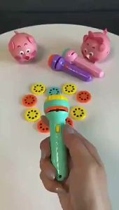 【N2HAO】ไฟฉายโปรเจคเตอร์ ไฟฉายฉายลายสัตว์ เกมสมอง